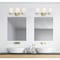 Westinghouse Fixture Wall 60W 3-Light Sylvestre Champagne Brass CylIndoorical Frosted Glass 6126700 - alternate 7